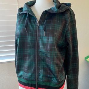 Pam & Gela tartan hoodie